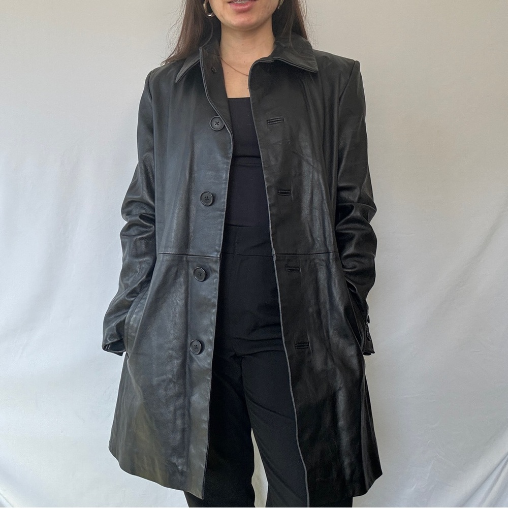 Vintage 2k Leather Coat